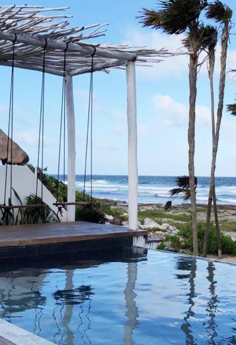 Tulum Beachfront Villa I'Ik By Casa Xuul 툴룸 외부 사진