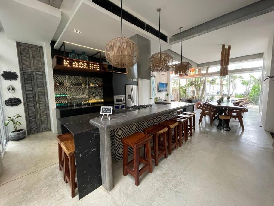Tulum Beachfront Villa I'Ik By Casa Xuul 툴룸 외부 사진
