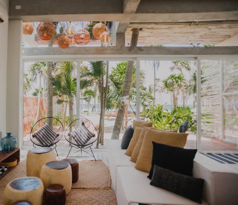 Tulum Beachfront Villa I'Ik By Casa Xuul 툴룸 외부 사진