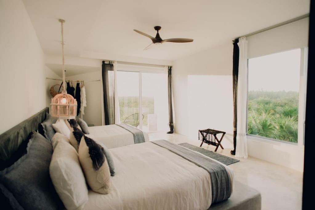 Tulum Beachfront Villa I'Ik By Casa Xuul 툴룸 외부 사진