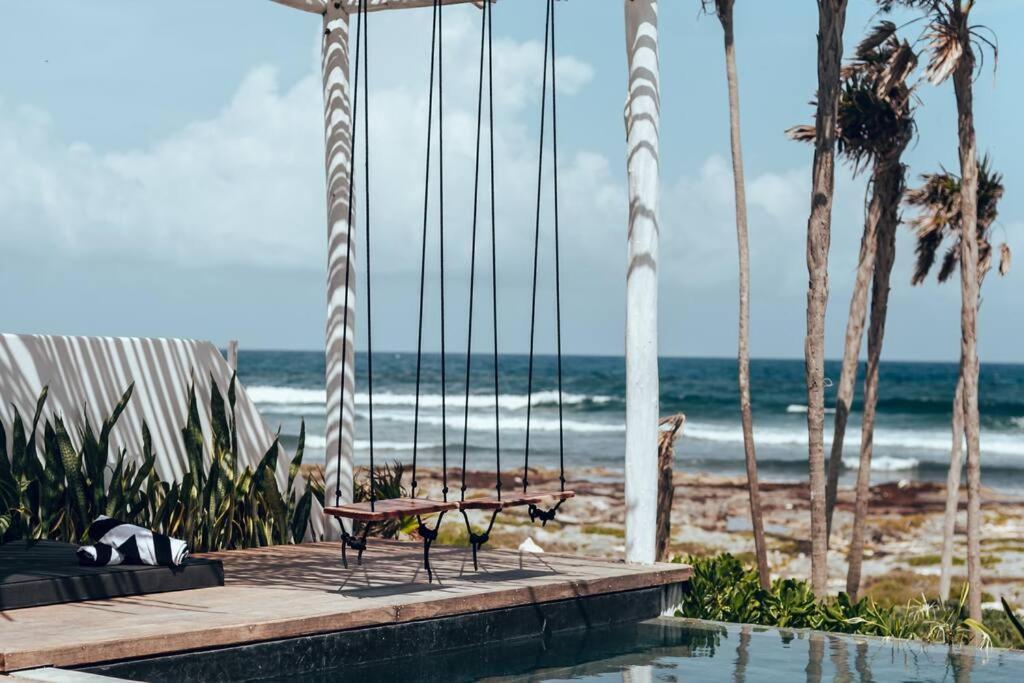 Tulum Beachfront Villa I'Ik By Casa Xuul 툴룸 외부 사진